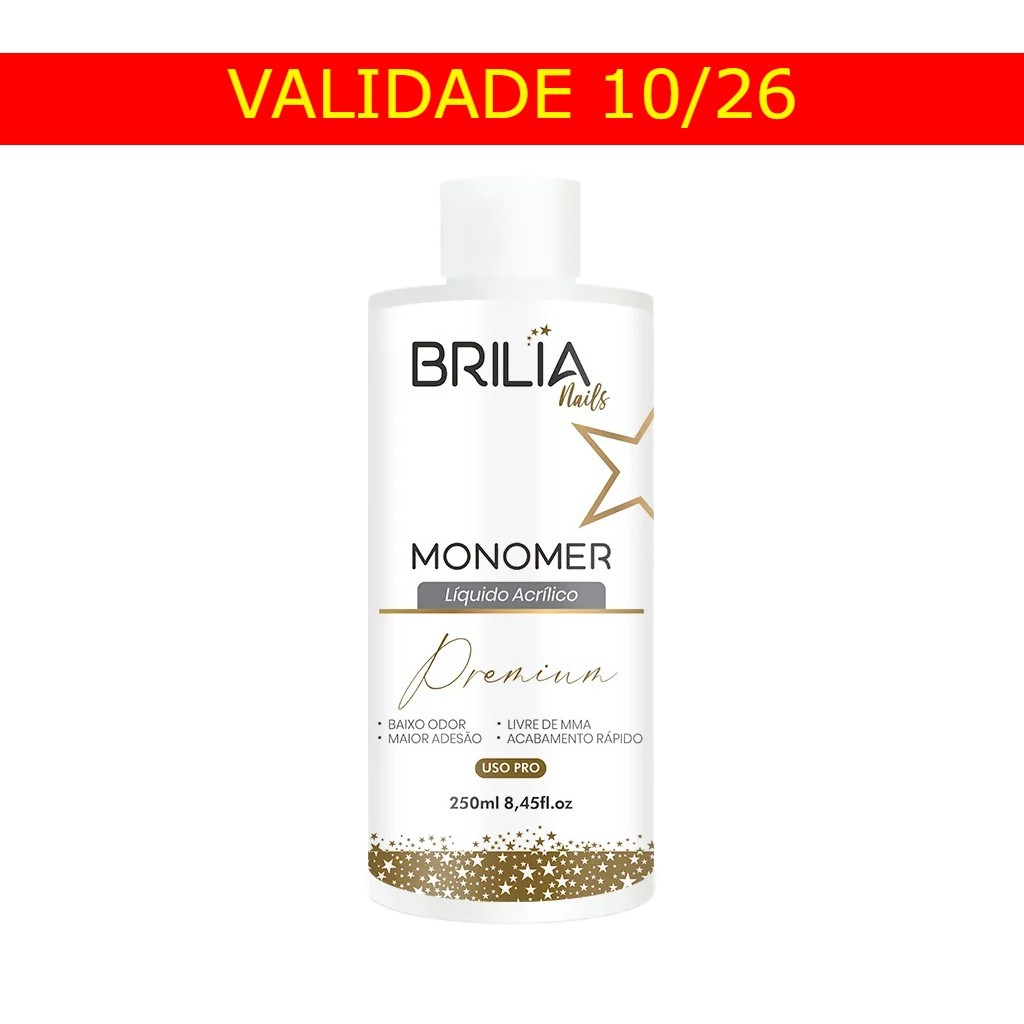 Monomer Liquido Para Unhas Brilia Nails  250ml