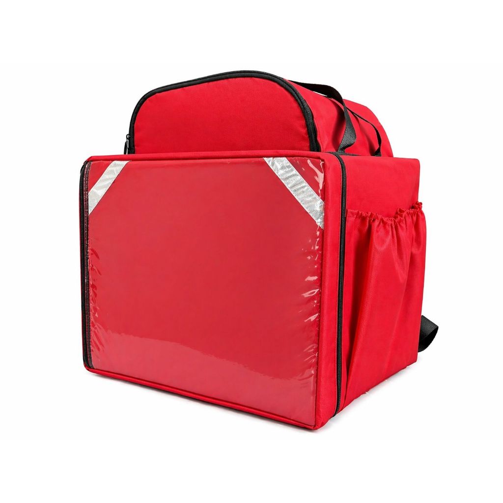 Mochila Bag Pizza Motoboy Delivery 45 litros vermelha profissional ifood 99 keeta