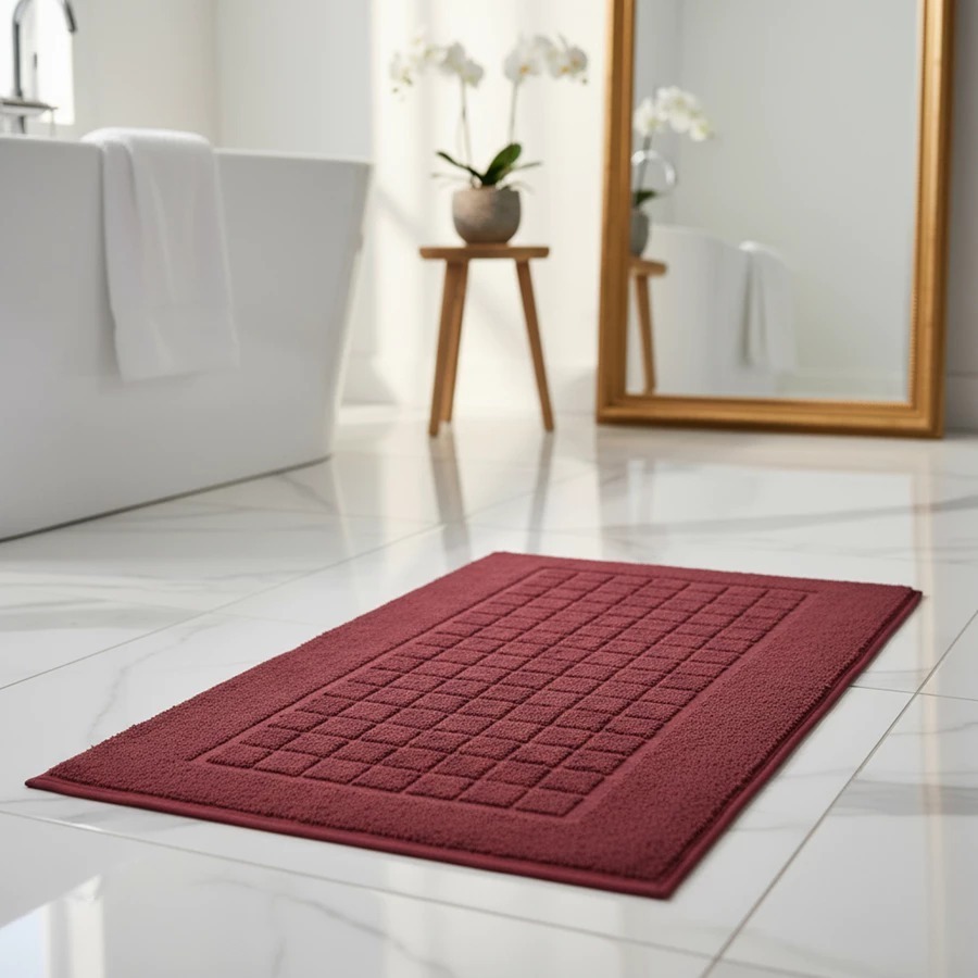 1 Toalha Piso Geométrico Felpudo  ALTA ABSORÇÃO 65x44cm