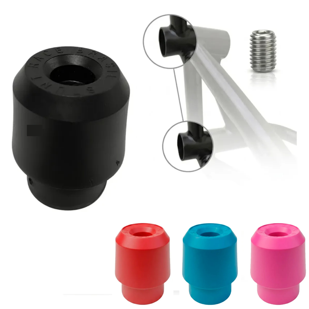 Kit 2 Borracha Batente Ponteira Nylon Reposição Stunt Race Cores Colorido