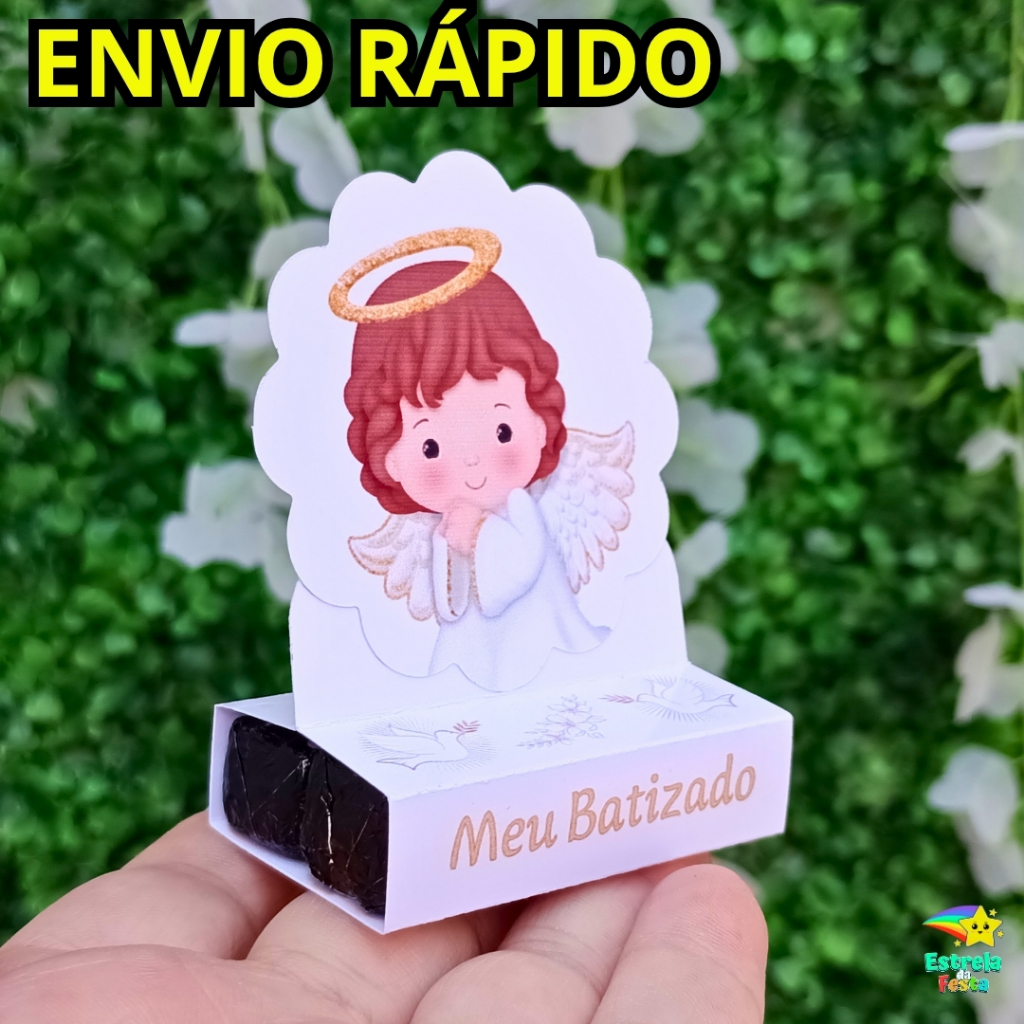 Porta bis duplo MEU BATIZADO MENINO c/ aplique kit festa decoração lembrancinha batismo S/ NOME