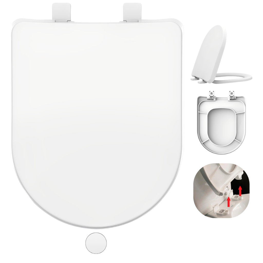 Tampa De Vaso Assento Coimbra Para Bacia Luzarte Branco 6lpf