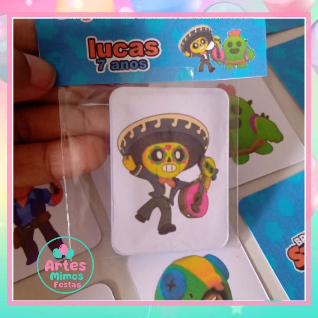 jogo da memória Brawl Starss personalizados para festas temático lembrancinhas mimos aniversario infantil