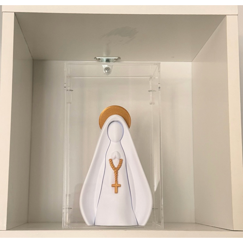 Quadro Acrílico Decorativo Nossa Senhora Aparecida e Medalha Nossa Senhora das Graças | Proteção e Fé