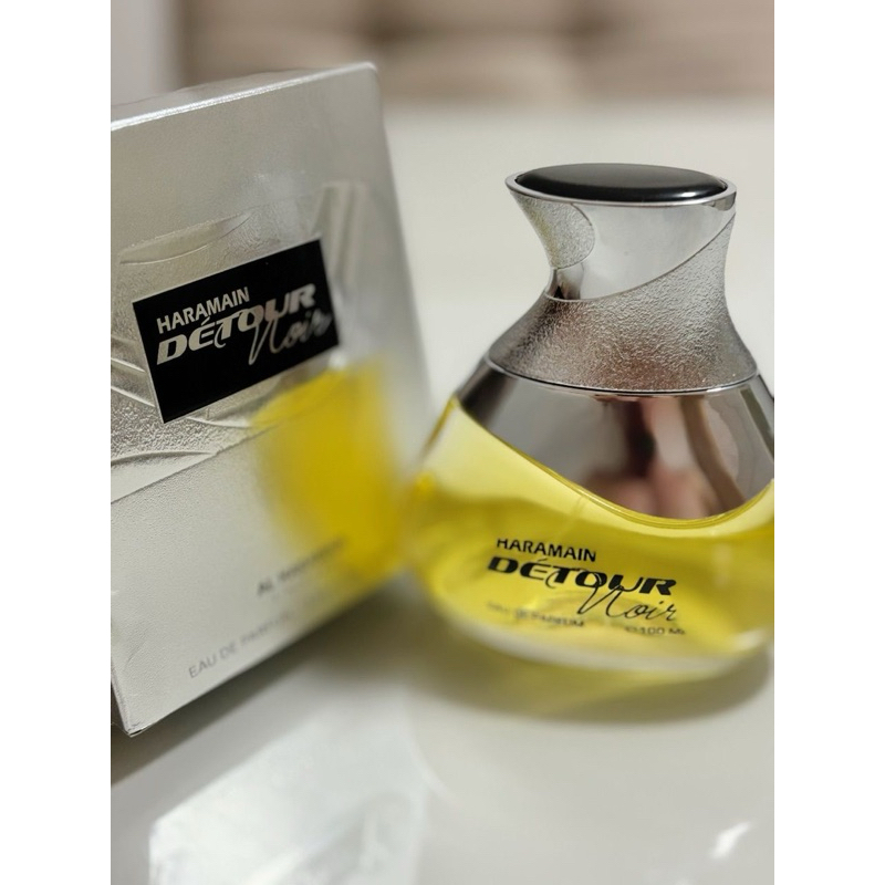 Perfume Arabe Detour Noir Al Haramain Original Masculino EDP 100ML  Alta Fixação