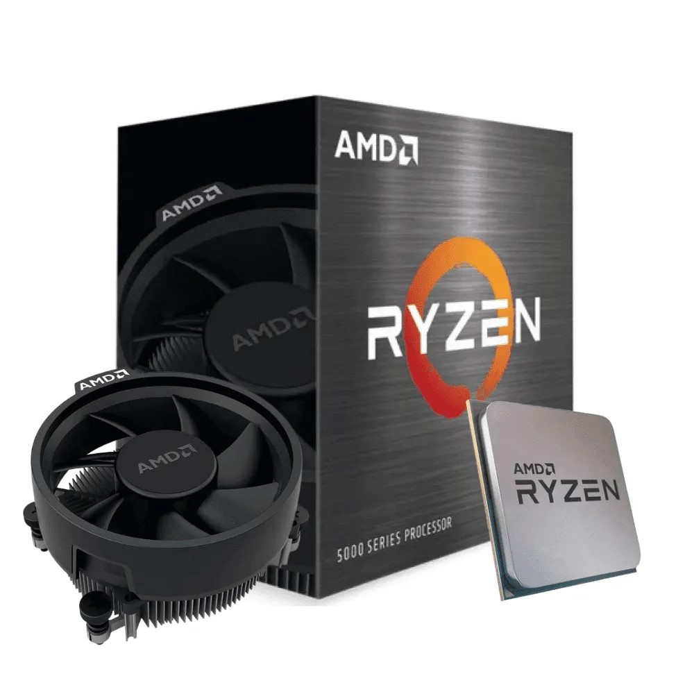 Processador AMD Ryzen 5 5500 3.6GHz (TURBO 4.2GHz) 16MB CACHE AM4 100-100000457BOX