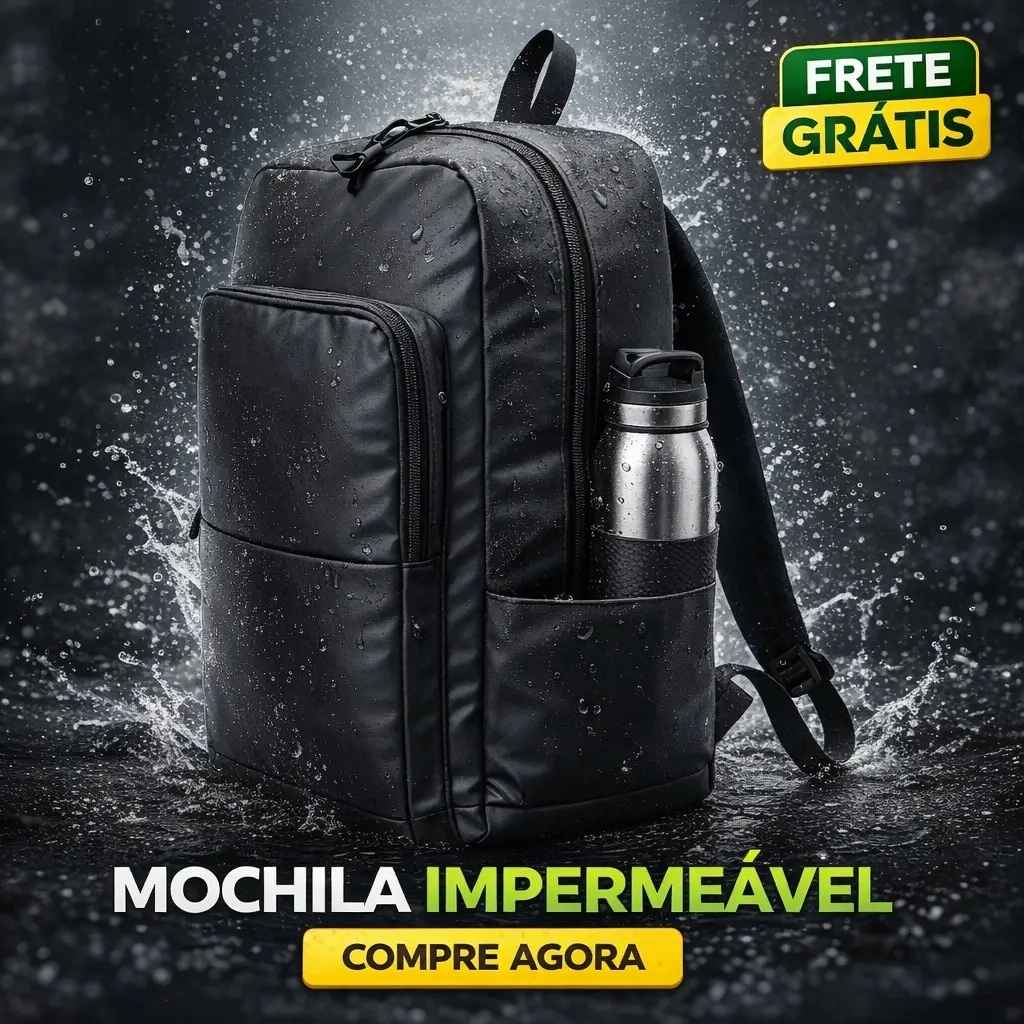 Mochila Masculina Impermeável Antifurto Grande Capacidade Resistente para Notebook Viagem e Trabalho