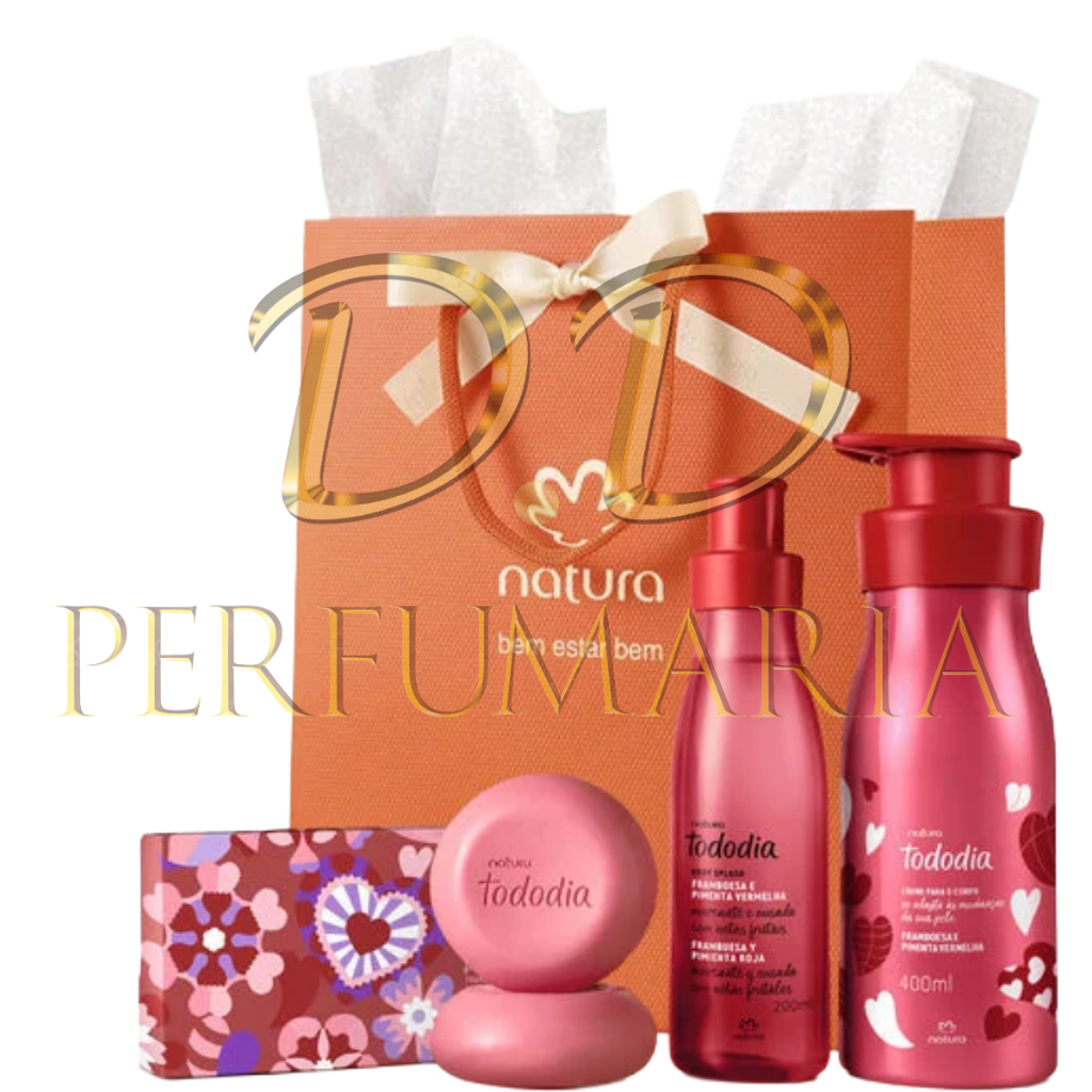 Kit Presente Tododia Framboesa e Pimenta Vermelha Natura