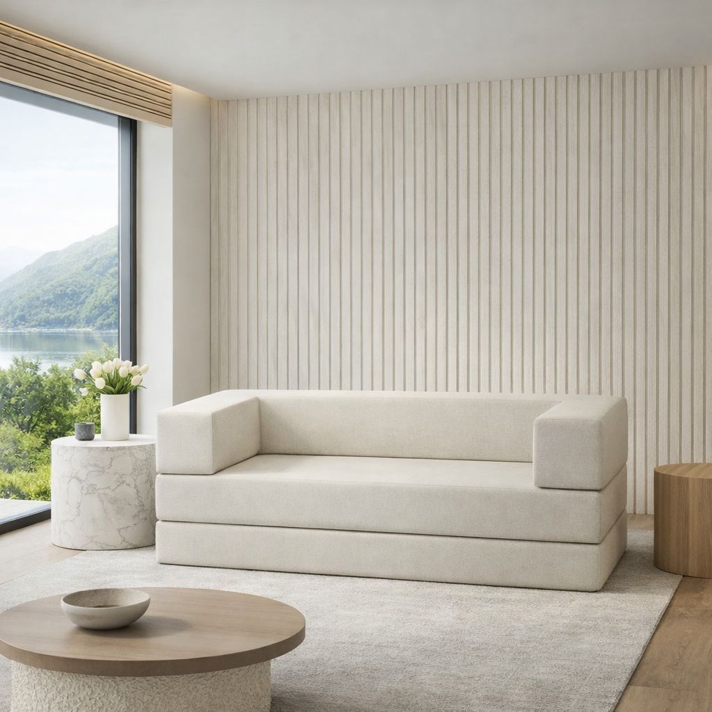 Sofá Retrátil 2 em 1 Conforto Premium - Sofá Cama