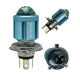 Lâmpada Farol Projetor Led H4 Super Branca 6500k Chip Moto Carro Super Forte Plug And Play