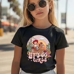 Camiseta Infantil Menina Desenho Country Algodão 100% Premium Blusa Juvenil Confortável Casual