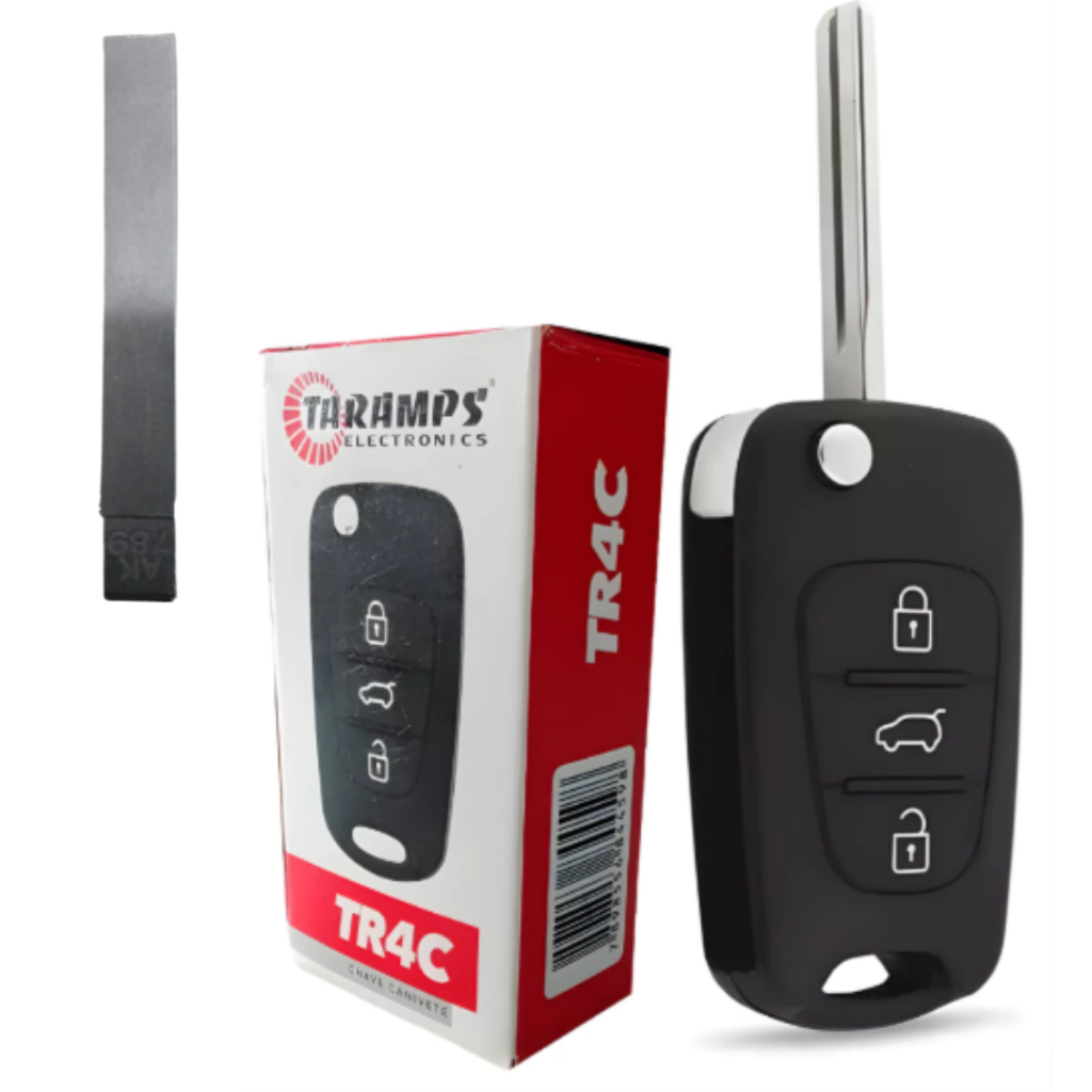 CHAVE CANIVETE TARAMPS TR4C CONTROLE PARA ALARME + LAMINA J