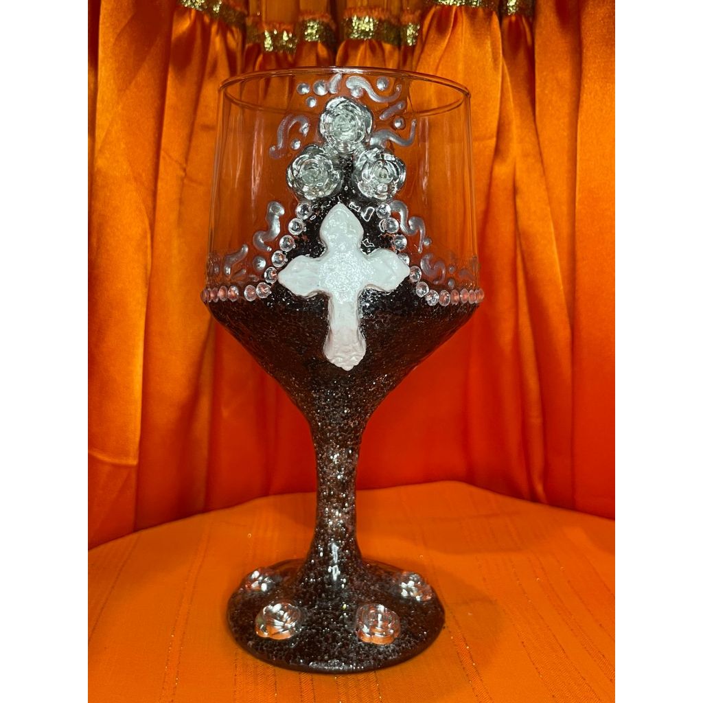 Taça Pombagira do Cemiterio Almas Rosa Caveira Quiteria Menina Calunga Maria padila Mulambo cacurucaia