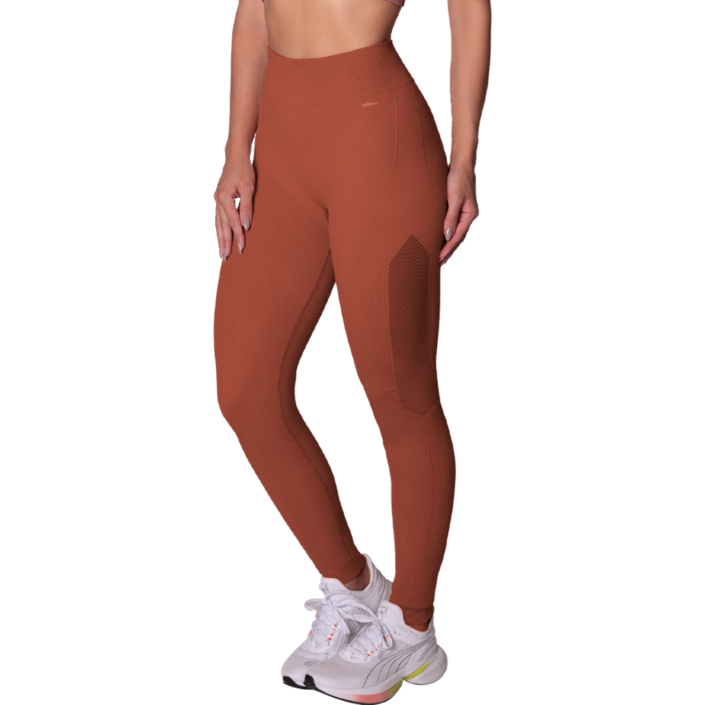 Calça Legging Selene Feminina Grossa Sem Costura Fitness Academia Sem Transparência Cintura Alta