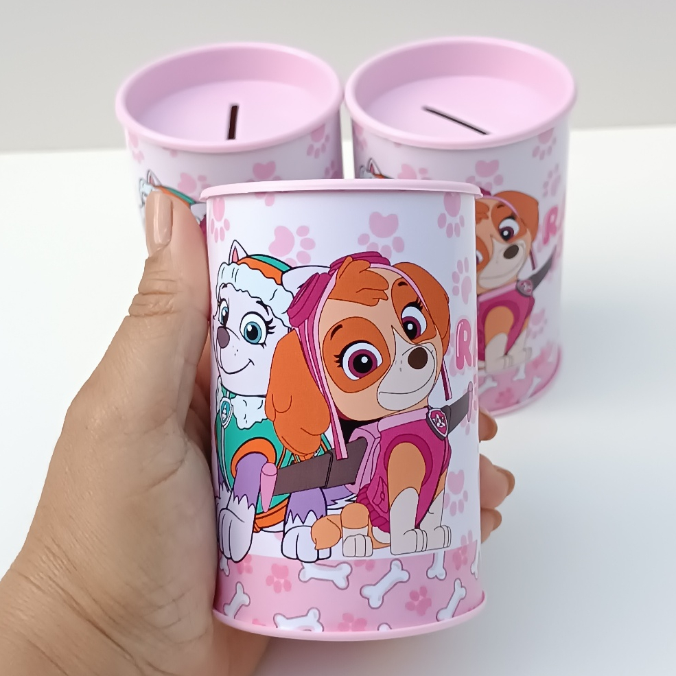 Cofrinhos Personalizados Patrulha Canina Menina l Cofres Personalizados l Aniversário l Festa Infantil