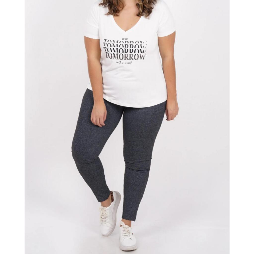 Calça Legging Plus Size Leg Suplex Grossa Zero Transparência Costura Reforçada Cintura Alta