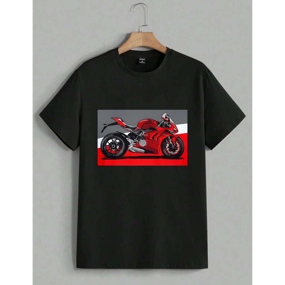 Camiseta Ducati Panigali V4S Moto Velocidade Estilo Promoçao Algodao Premium