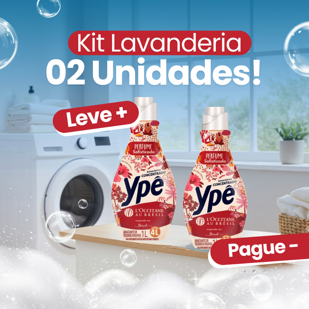 Kit 02 Amaciantes Concentrados Brésil 1L Ypê por L'occitane
