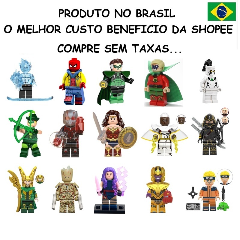 Minifiguras 4,5cm super heróis, blocos homem aranha, homem de ferro, batman,super man, flash,marcas Kopf, Wm,Xinh, Pogo