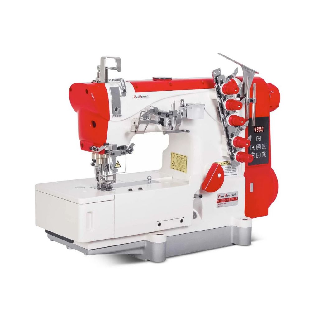 Máquina Costura Industrial Galoneira Plana Direct Drive SS5500D-01-PR-SU - Sun Special