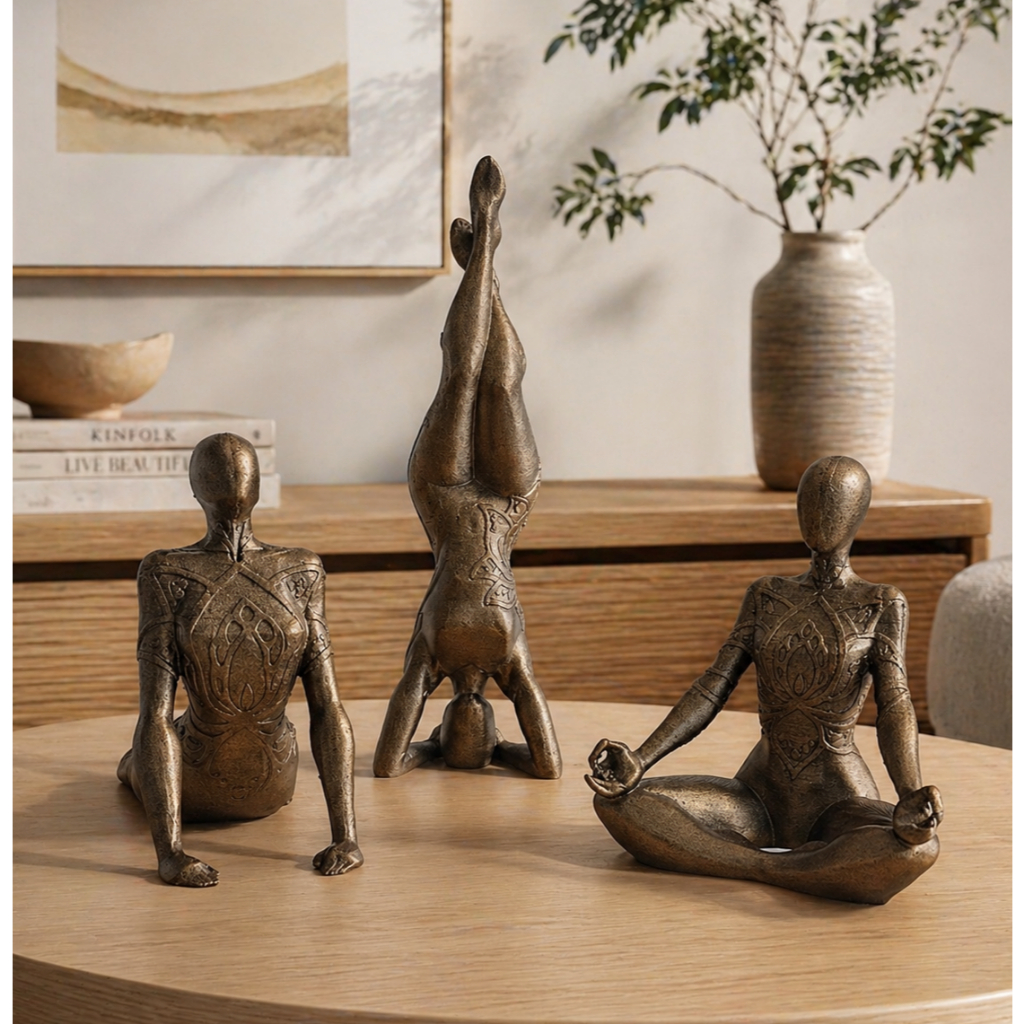Kit Esculturas Decorativas Yoga