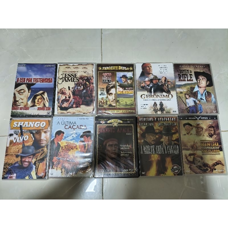 lote 10 dvd faroeste western Bang Bang gringo Django Sabata Trinity D