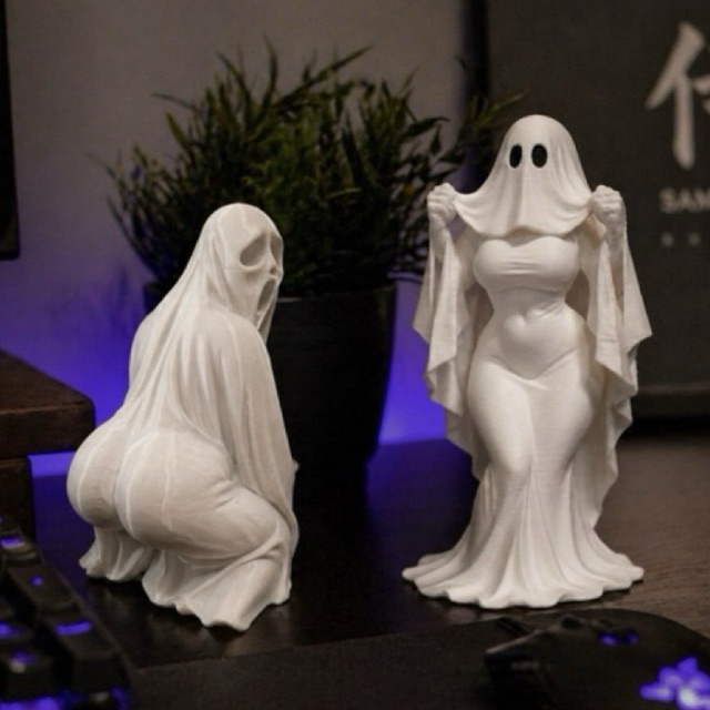 kit Fantasma halloween engracado criativo 3D Decorativo para casal quarto Setup Gamer Meme Mesa Gamer Presente Geek