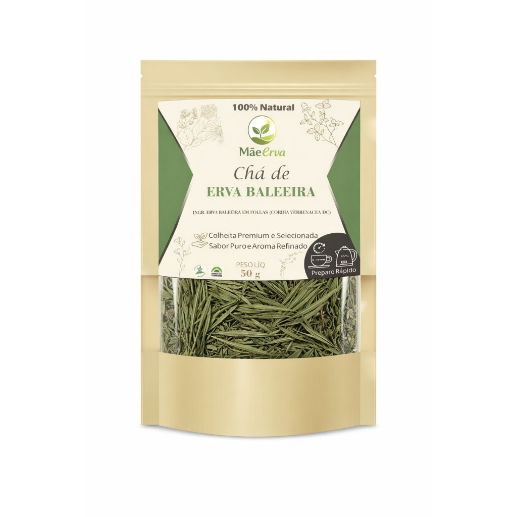 Chá de Erva Baleeira 50g Natural - Kit 1 ou 2 un. Analgésico Natural Premium