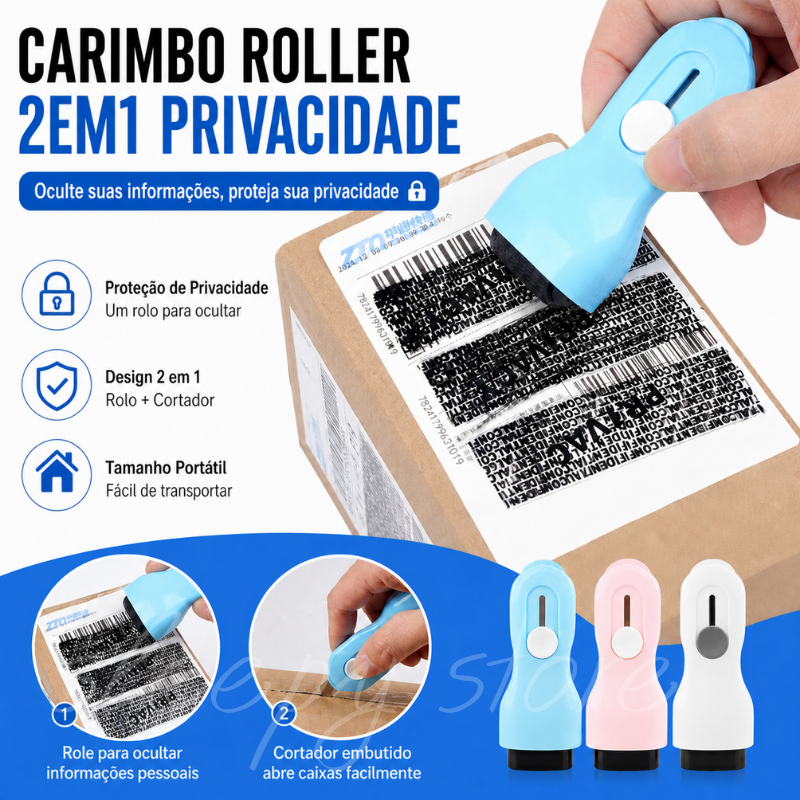 rolo de selo 2 em 1 Abridor de Encomendas Retrátil Anti Corte Carimbo Protetor de Privacidade Cobertura Tota