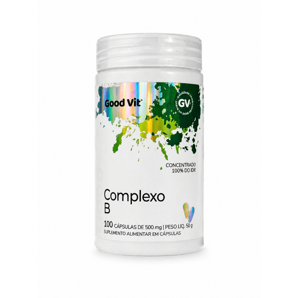 Complexo B Concentrado Good Vit 100 Cápsulas Vitaminas B1 B2 B3 B5 B6 B7 B9 B12