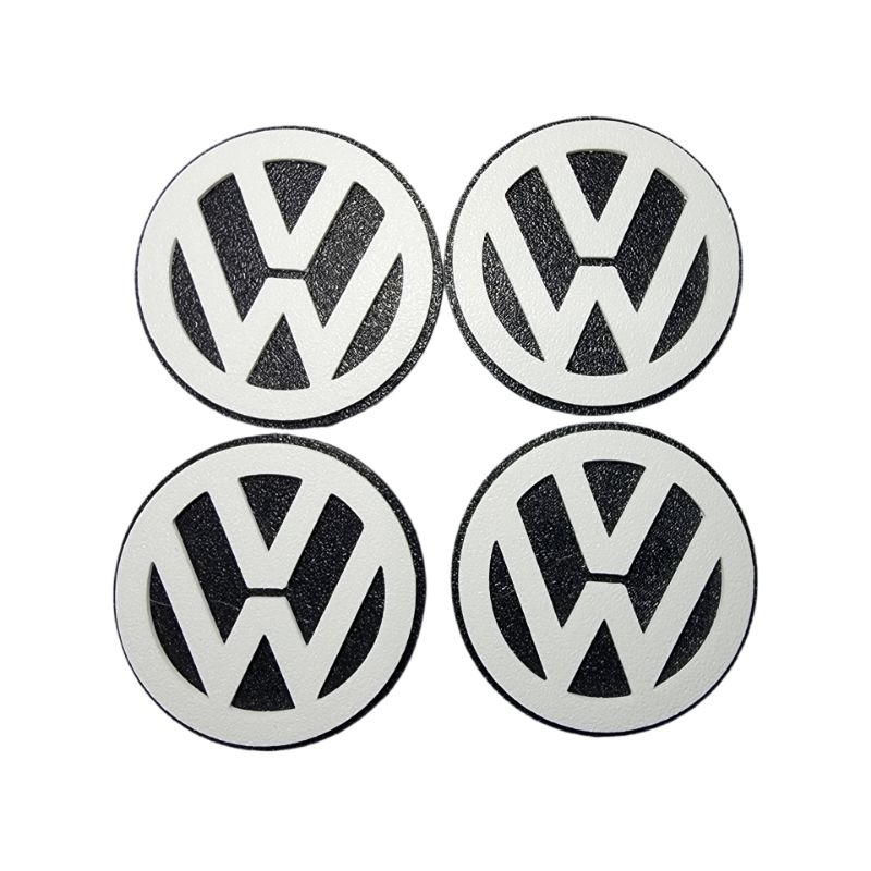 Calota Cubo Roda 56mm Volkswagen Kit 4 Unidades Tampa Centro Roda VW