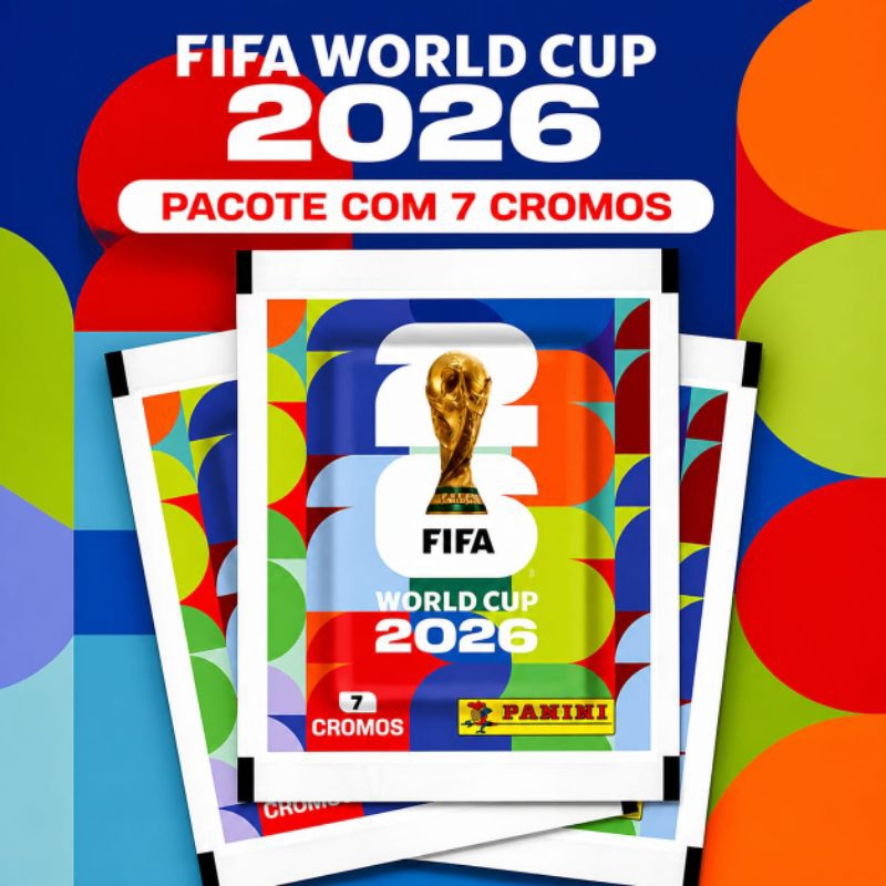Kit 84 Figurinhas 12 pacotinhos Copa Do Mundo 2026 ENVIO IMEDIATO