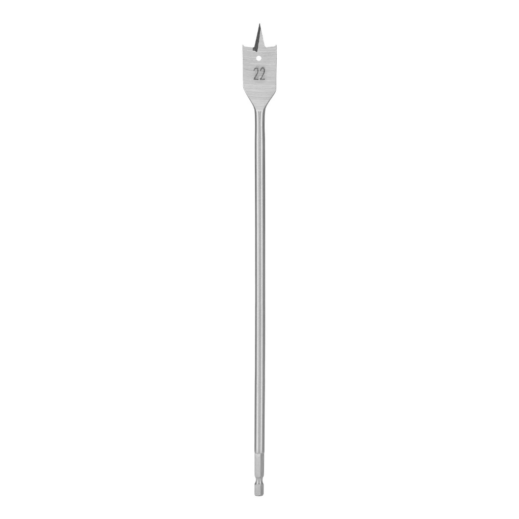 Broca Chata Longa Madeira 22x300mm Haste Sextavada MTX