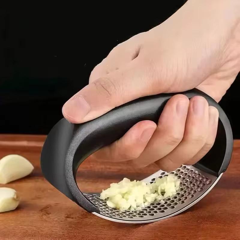 Triturador de Alho Manual Inox Amassador Profissional Fácil de Usar