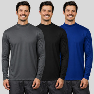 Kit Com 3 Camisetas Proteção Solar Uv 50 Térmica Masculina Original