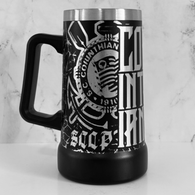 CANECA TÉRMICA Personalizada CORINTHIANS  Gravação 360 graus