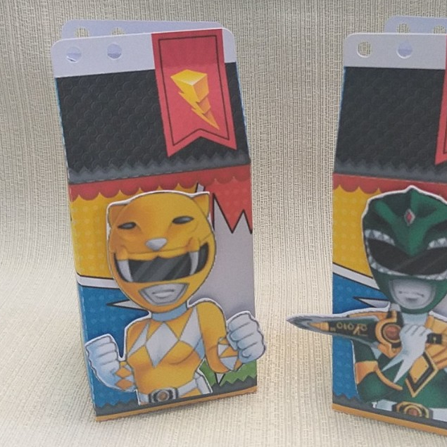 Caixa milk Power Rangers - Festa Power Rangers - Aniversário Power Rangers - FAZEMOS EM TODOS OS TEMAS