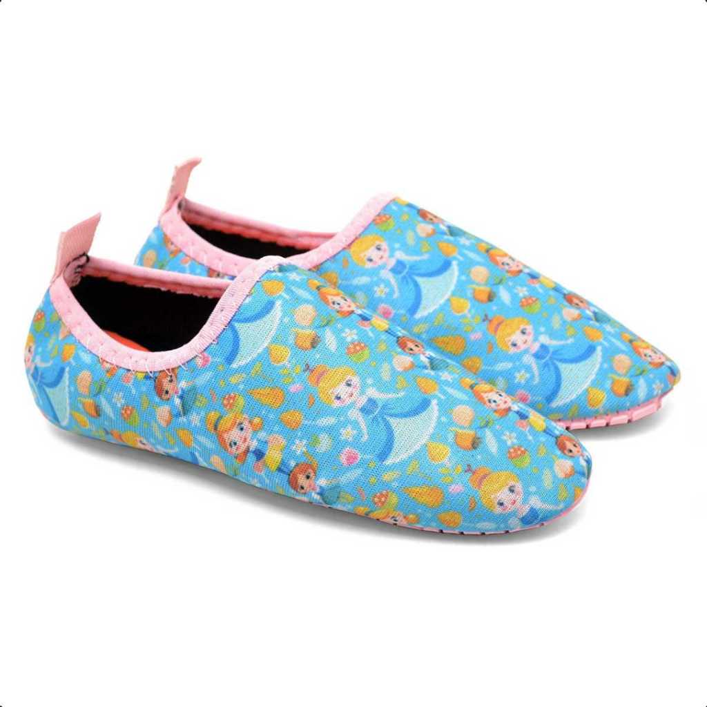Sapato Aquático De Criança Infantil Calce Fácil Sapatilha Antiderrapante Neoprene