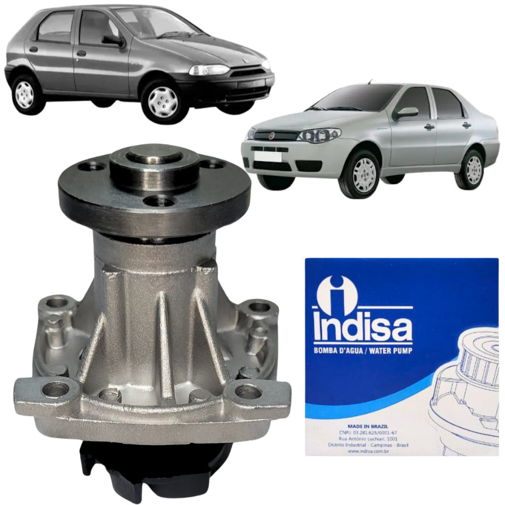 Bomba d'Água Original Indisa Para Fiat Palio Siena Palio Weekend Motor Fiasa 1.0 1.5 8v 1998/2004