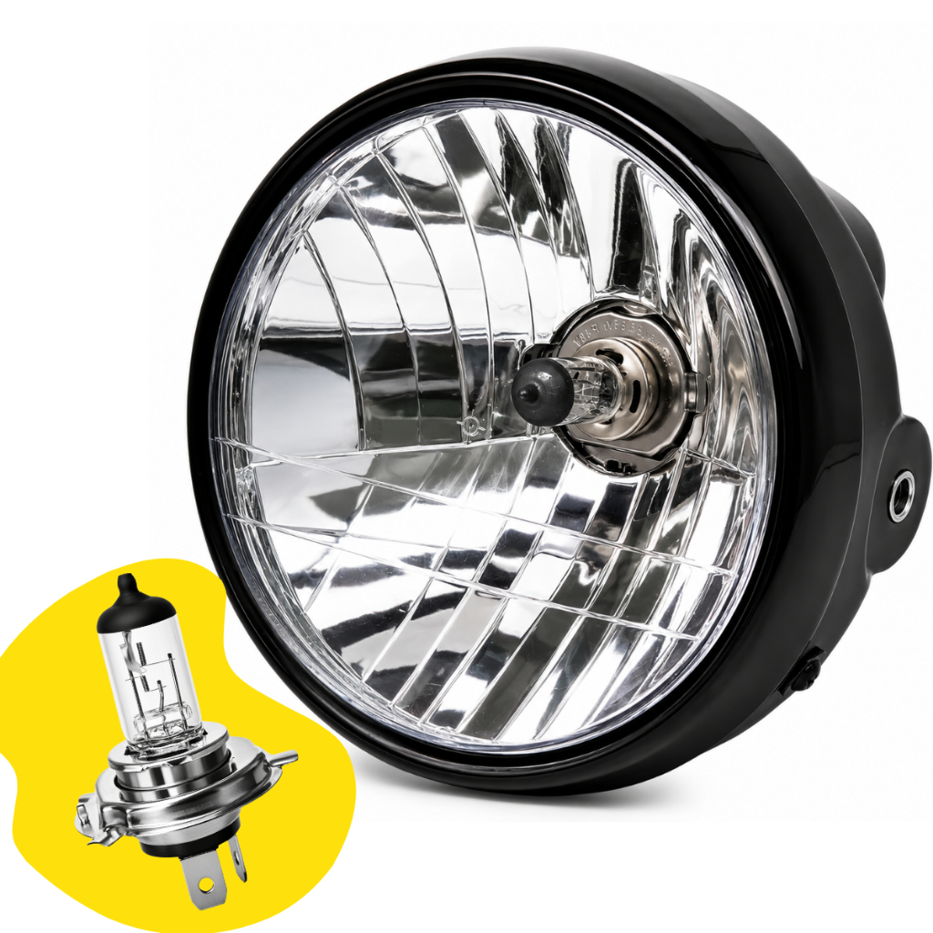 Kit Farol Completo + Lâmpada H4 Titan 150 2004 a 2008  Fan 125 2009 a 2013