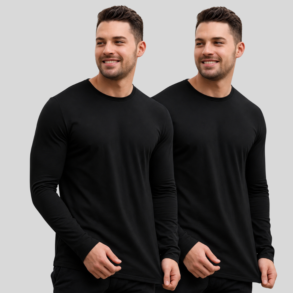 Kit 2 Camisetas UV Blusa Com Proteção Solar Camiseta Térmica Corrida Praia Academia Dia Dia