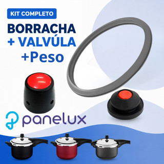 Kit Completo Panelux 4,5L Borracha Silicone + Válvula Segurança + Peso