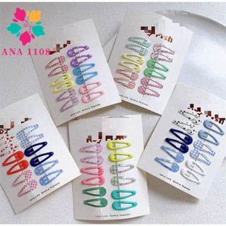ANA 1108 Presilhas de Cabelo Coloridas Modelo Dopamina/Estampado/Antiderrapantes Para Men…