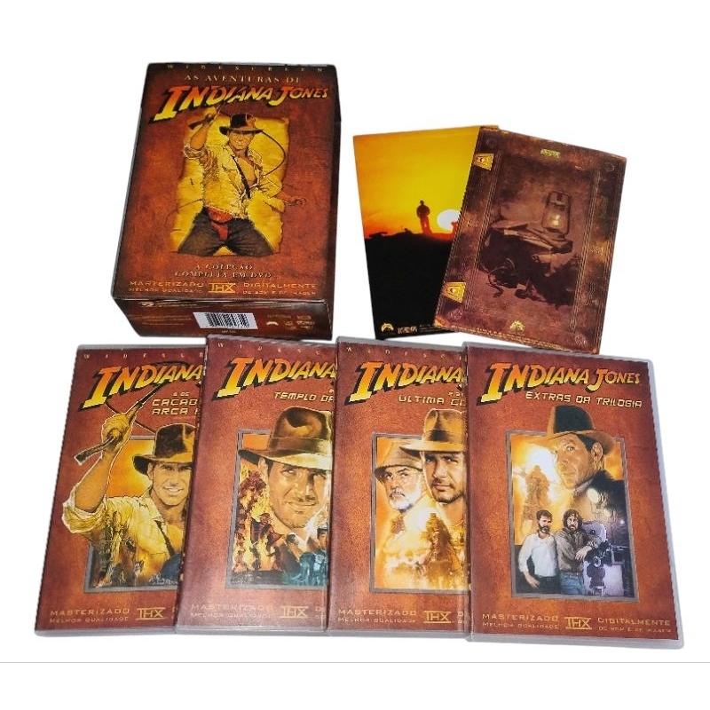 BOX DVD 4 DISCOS: As Aventuras de Indiana Jones - Direção: Steven Spielberg/George Lucas