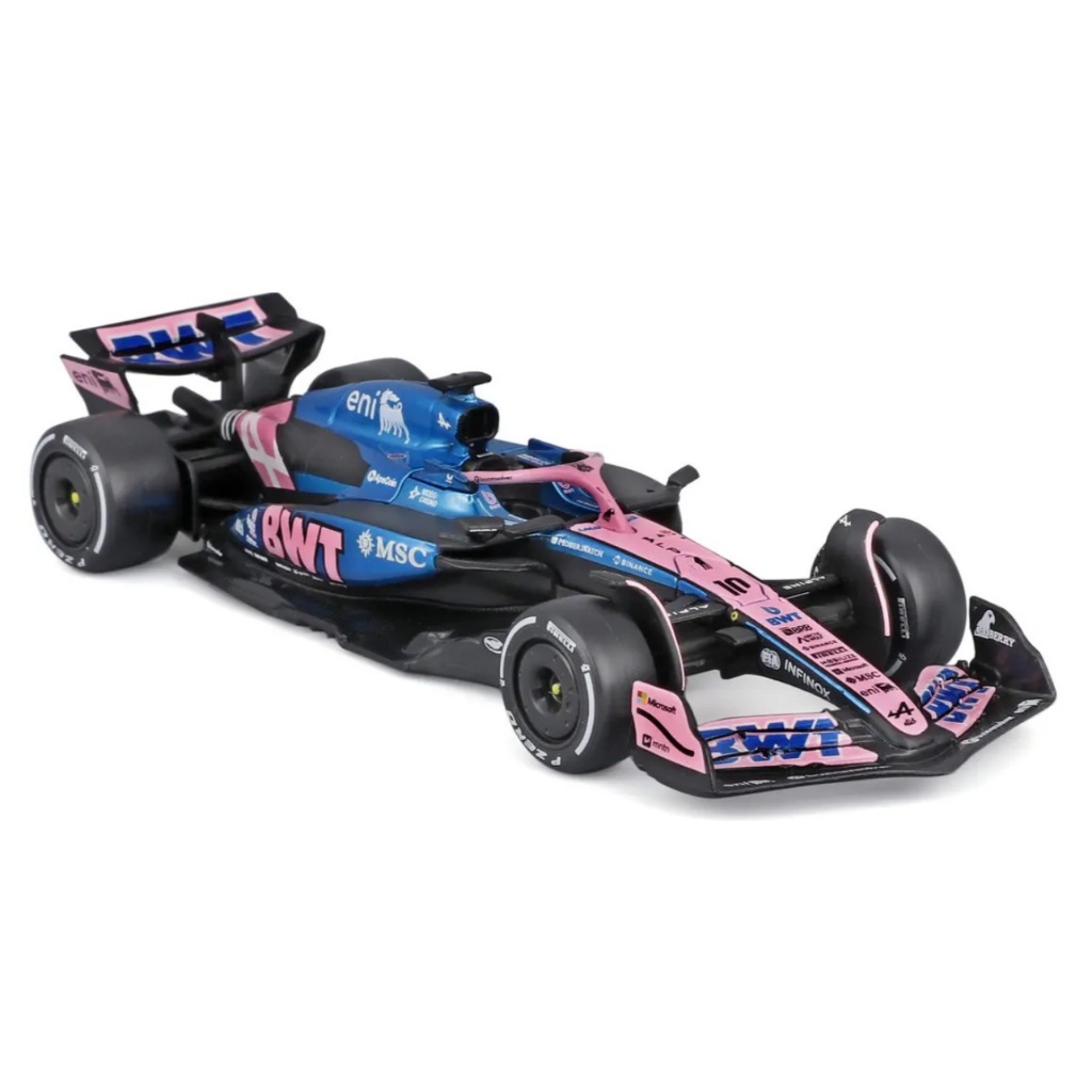 Miniatura de Carro Bburago Race Windobox Gasly #10 2025 Bwt Alpine A525 1:43