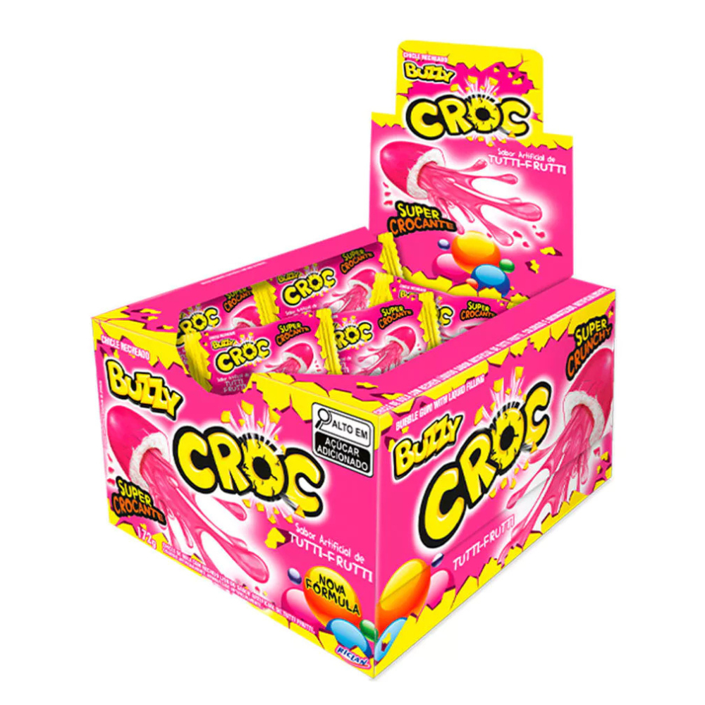 Chiclete Croc  Buzzy Tutti - Frutti C/40 un