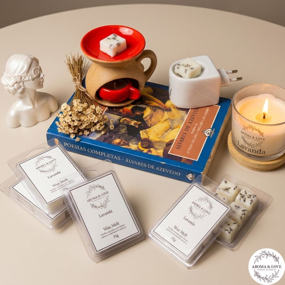 Wax Melts Pastilhas Aromáticas 35g Blister Cera Vegetal para Rechaud e Aromatizador Elétrico