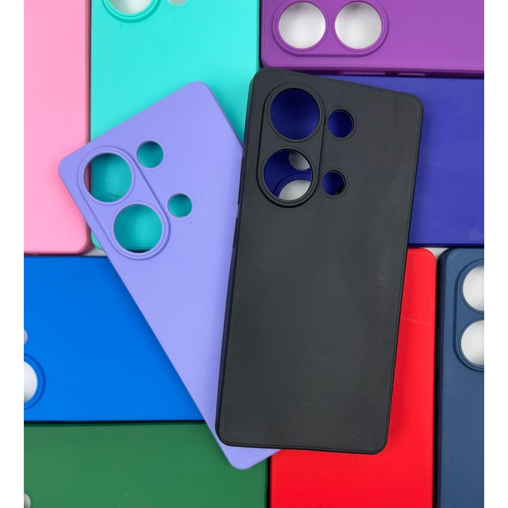 Capa para Xiaomi Redmi Note 13 Pro (4g) Silicone Com Proteção de Câmera Interior Aveludado Macia TPU