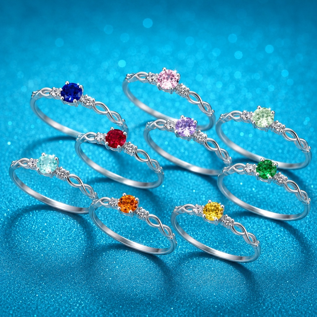 Anel Feminino Princesa Prata 925 Legítima com Pedra Central Brilhante Prata de Verdade Garantia Eterna + Certificado