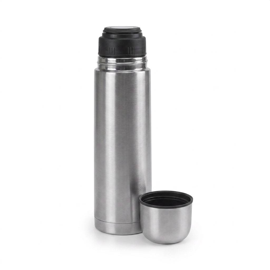 Garrafa Térmica Inox 1L Café Chá Quente e Frio Aço Resistente